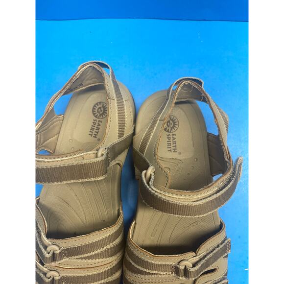 Earth Spirit Beige Sport Sandals Women's 8 Strappy Hiking Outdoor Athletic - Picture 11 of 12